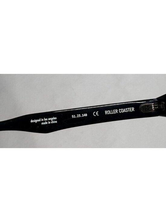 Bonnie Clyde Roller Coaster Sunglasses in Black on Black main image 5
